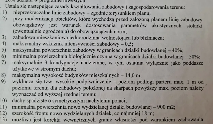 Działka budowlana Jabłonna Druga