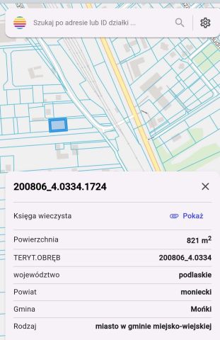 Działka budowlana Mońki. Zdjęcie 1