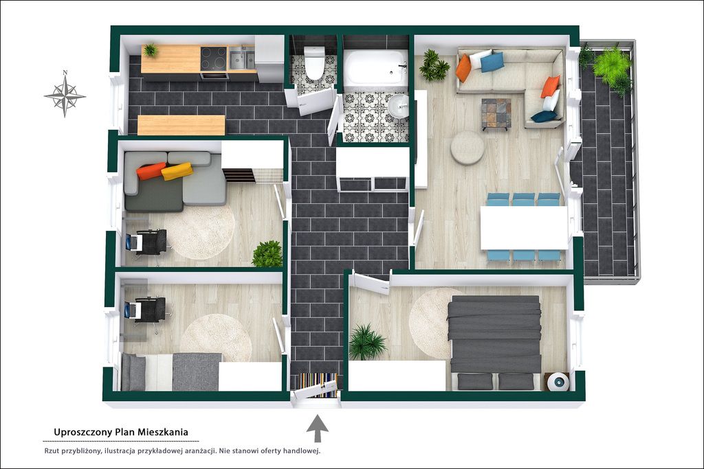 Mieszkanie 4-pokojowe Nowy Dwór Mazowiecki, ul. 29 Listopada. Zdjęcie 27