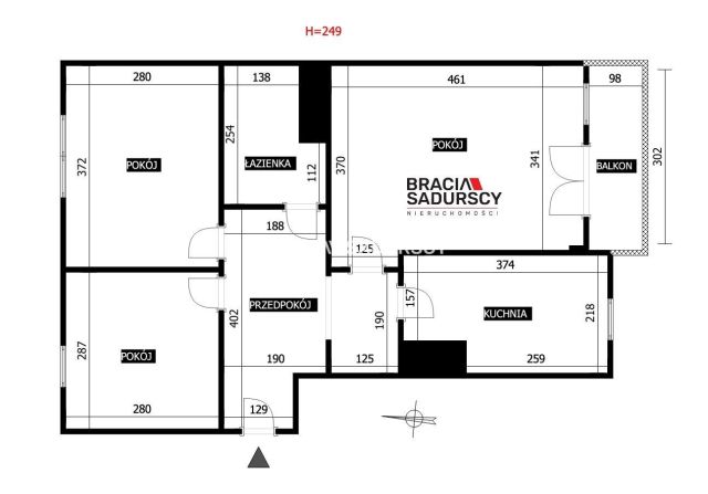 Mieszkanie 3-pokojowe Kraków Dębniki, ul. Czerwone Maki. Zdjęcie 19