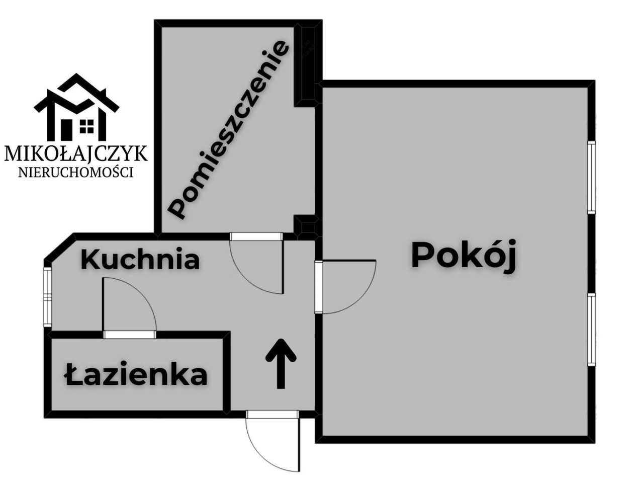 Mieszkanie 1-pokojowe Korsze, ul. Wojska Polskiego. Zdjęcie 11