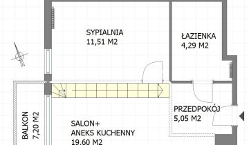 Mieszkanie 3-pokojowe Kraków, ul. Stawowa