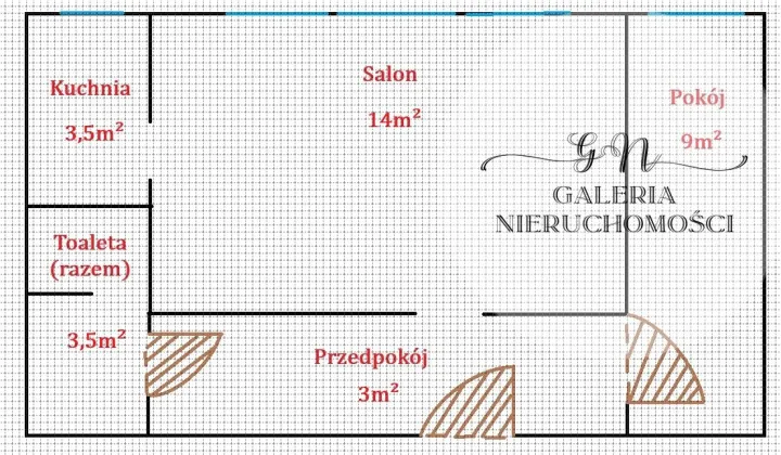 Mieszkanie 2-pokojowe Olsztyn, ul. Kołobrzeska