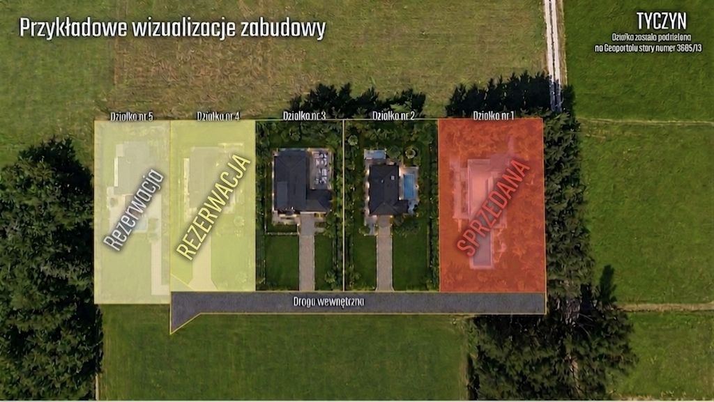 Działka budowlana Tyczyn, ul. Potoki. Zdjęcie 3