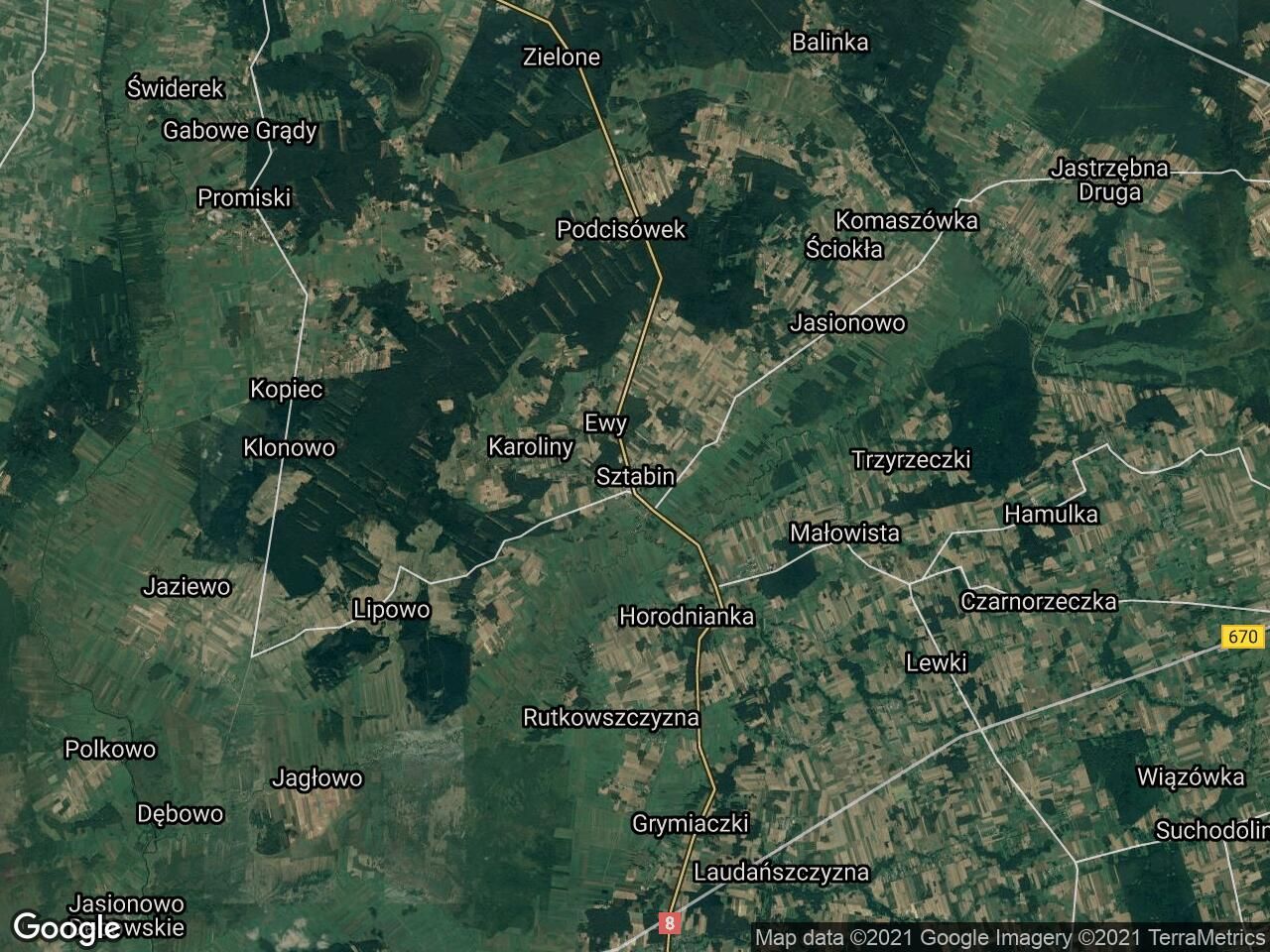 Działka leśna Sztabin
