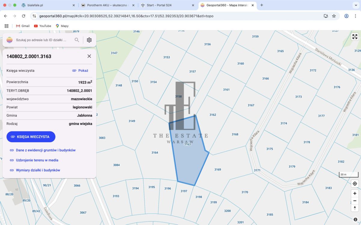 Działka budowlana Jabłonna, ul. Wojciecha Kilara. Zdjęcie 2