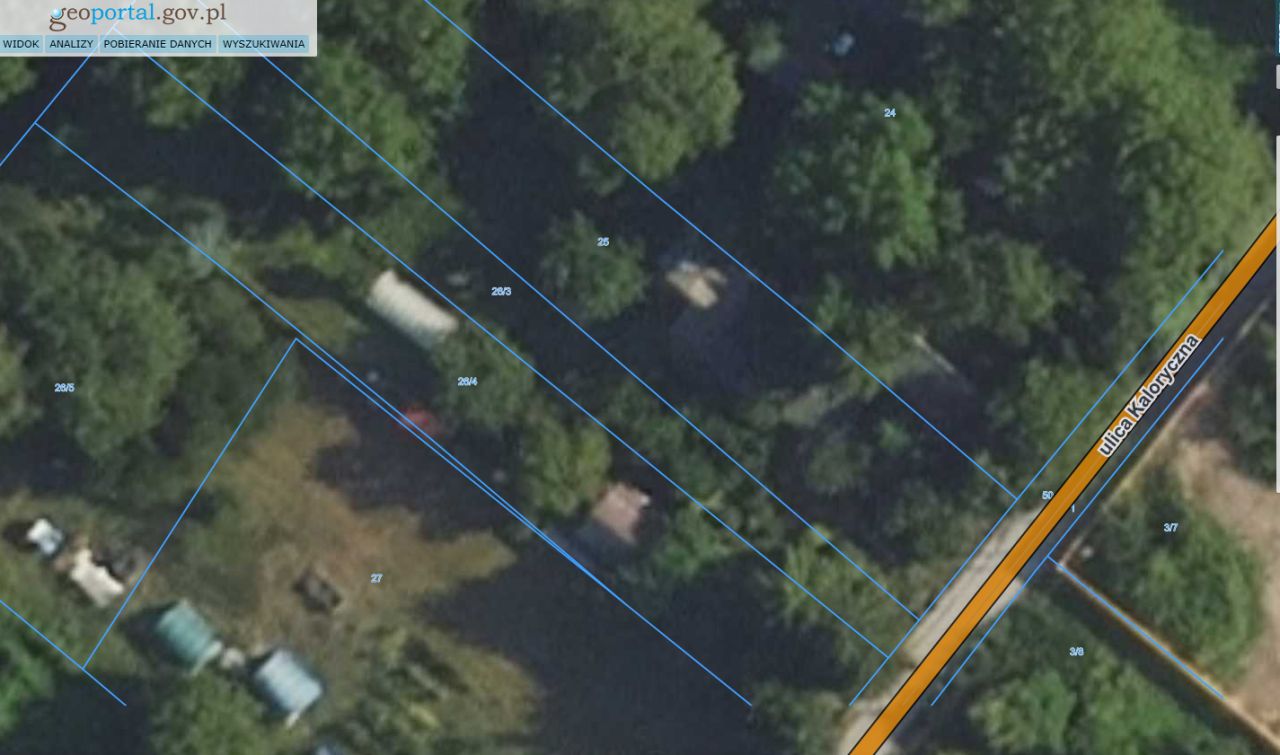 Działka inwestycyjna Warszawa Mokotów, ul. Kaloryczna