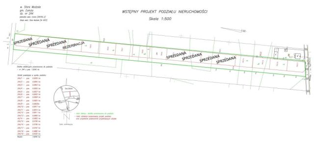 Działka budowlana Stare Modzele. Zdjęcie 1