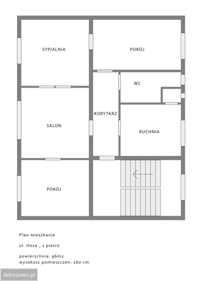 Mieszkanie 4-pokojowe Kożuchów, ul. Hoża. Zdjęcie 3