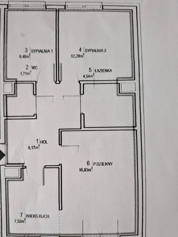 Mieszkanie 3-pokojowe Kraków Podgórze, ul. Myśliwska. Zdjęcie 2