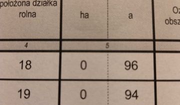 Działka rolna Sokolniki