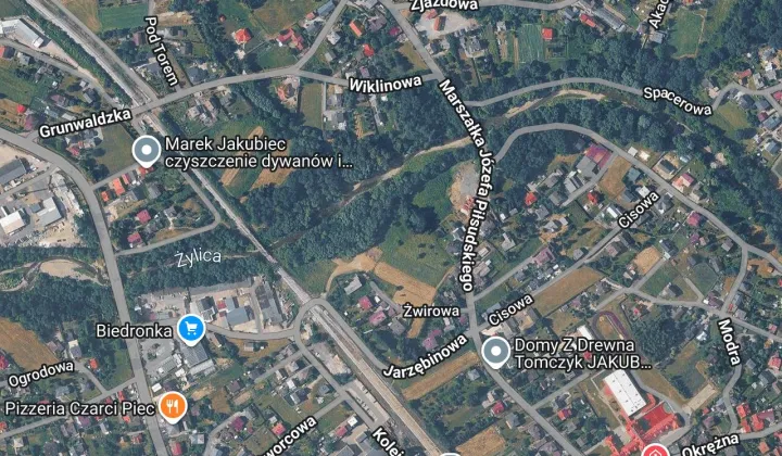 Działka budowlana Łodygowice Krzysie, ul. Żwirowa