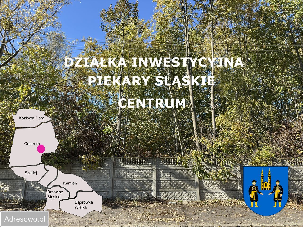 Działka inwestycyjna Piekary Śląskie Centrum, ul. Węglowa