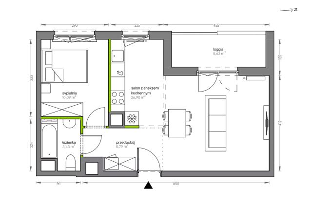 Mieszkanie 2-pokojowe Kraków Płaszów, ul. Myśliwska. Zdjęcie 25
