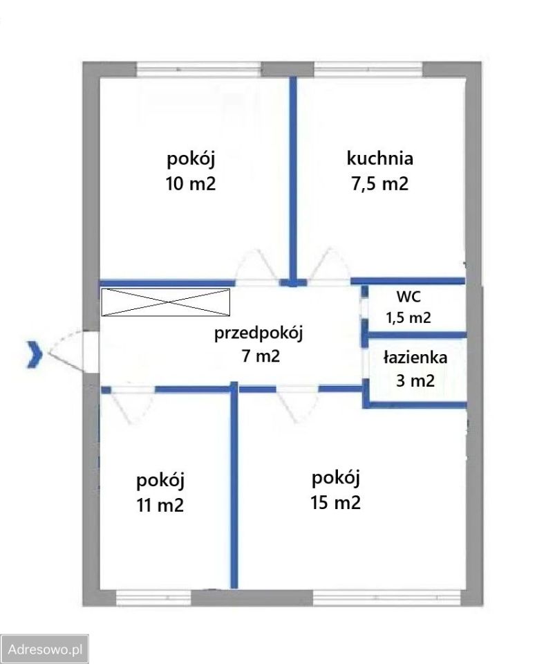 Mieszkanie 3-pokojowe Wrocław Huby, ul. Wieczysta. Zdjęcie 18