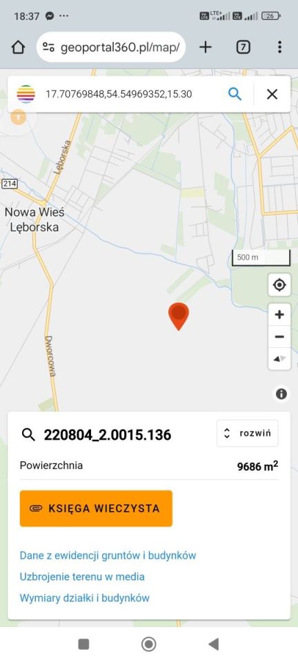 Działka rolna Nowa Wieś Lęborska. Zdjęcie 3