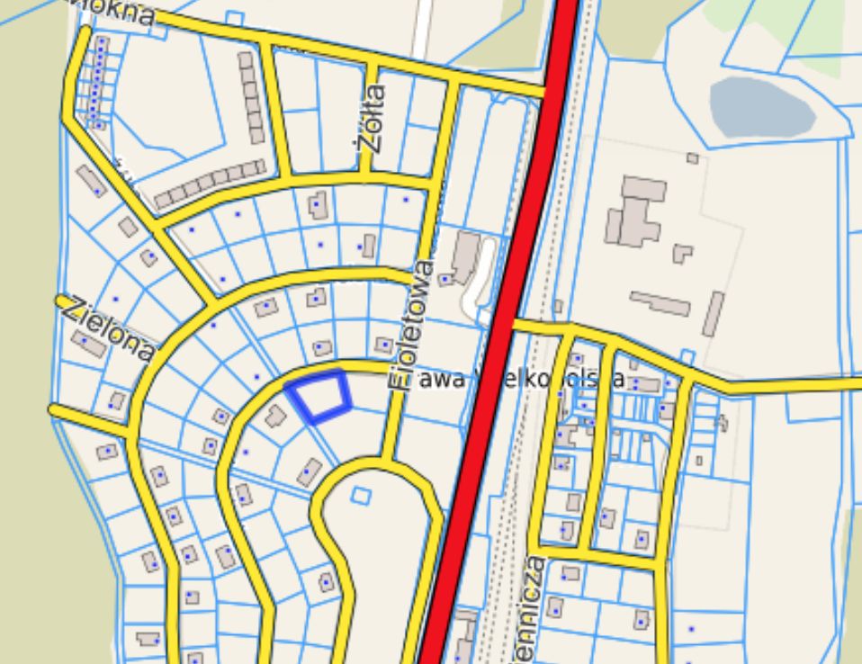 Działka rolno-budowlana Sława Wielkopolska, ul. Niebieska. Zdjęcie 3