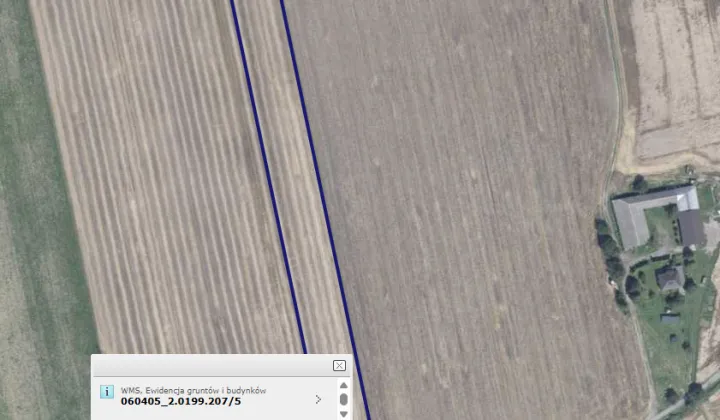 Działka rolna Modryń, Stawiska