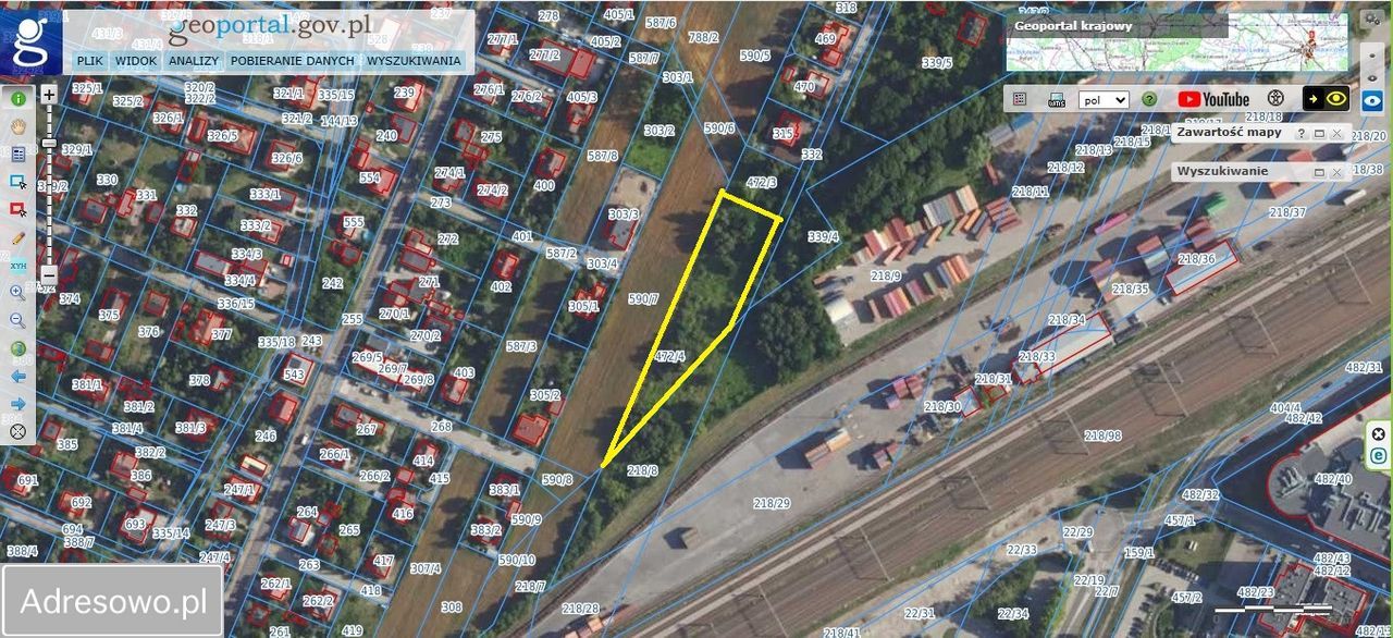 Działka inwestycyjna Pruszków Gąsin, ul. Pływacka