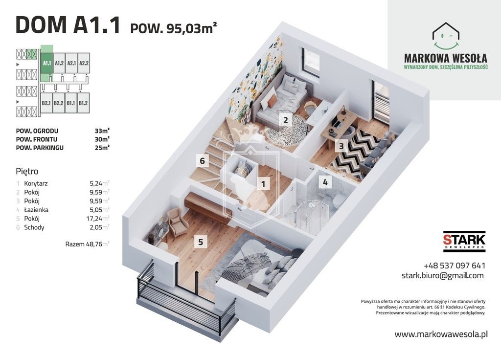 dom szeregowy, 5 pokoi Marki, ul. Wesoła. Zdjęcie 15