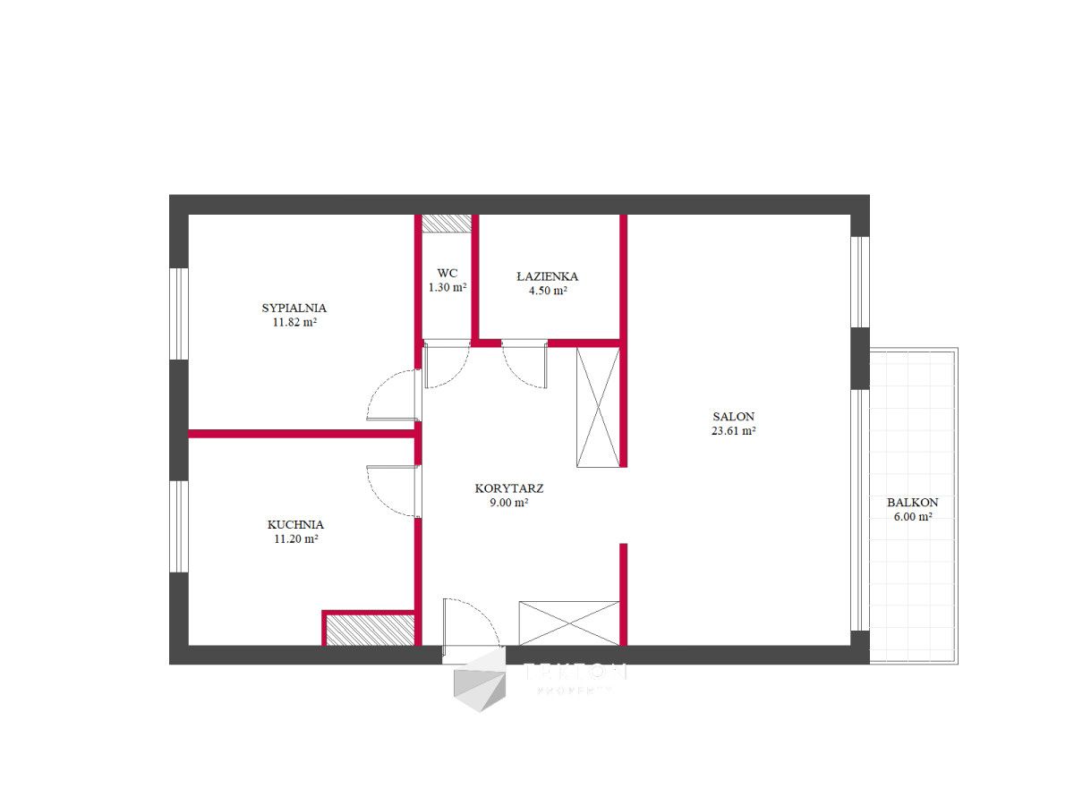 Mieszkanie 2-pokojowe Łódź Bałuty, ul. Romanowska. Zdjęcie 15