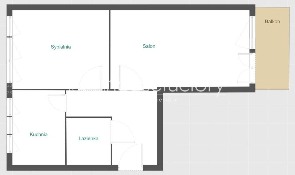 Mieszkanie 2-pokojowe Łódź Widzew, al. marsz. Edwarda Śmigłego-Rydza. Zdjęcie 11