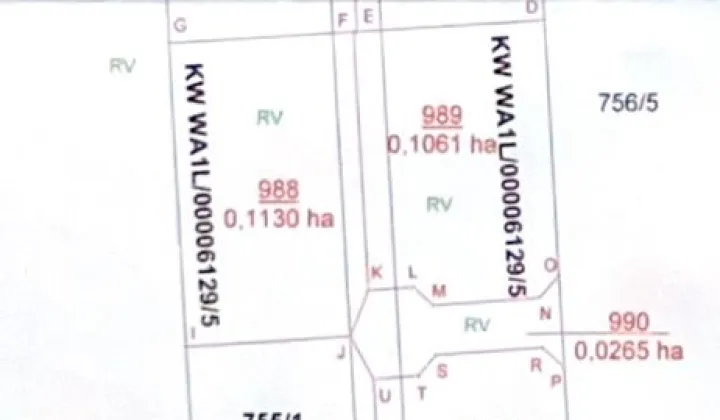 Działka budowlana Krubin