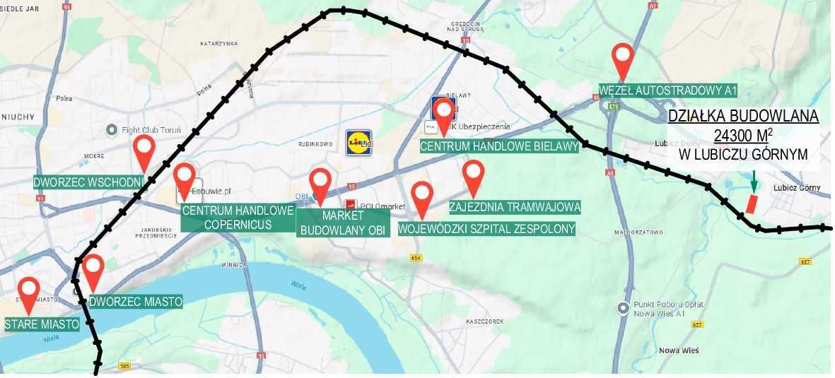 Działka budowlana Lubicz Górny, ul. Zdrojowa. Zdjęcie 2