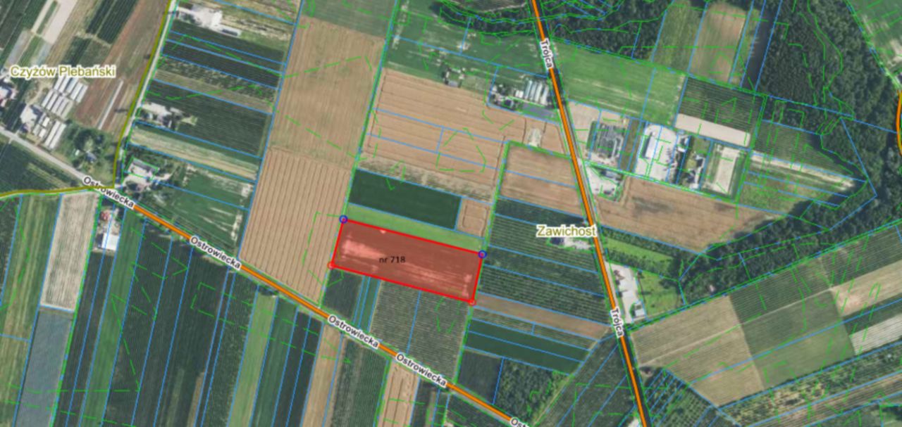 Działka inwestycyjna Zawichost, ul. Ostrowiecka. Zdjęcie 2