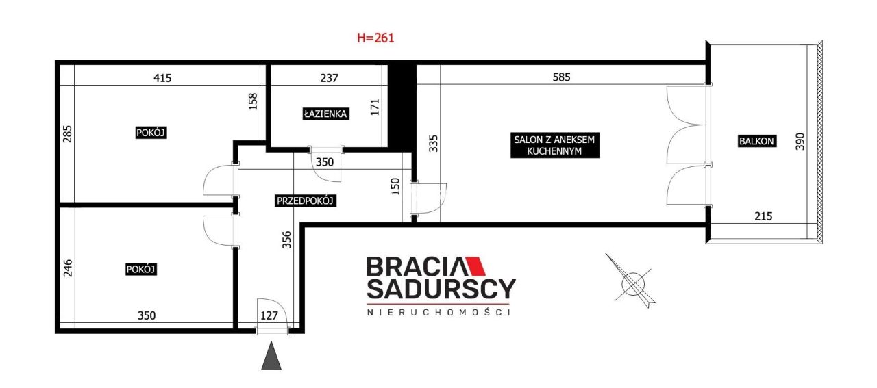 Mieszkanie 3-pokojowe Kraków Stare Miasto, al. 29 Listopada. Zdjęcie 3
