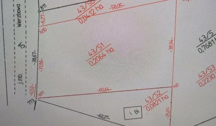 Działka budowlana Baszkówka, ul. Wierzbowa