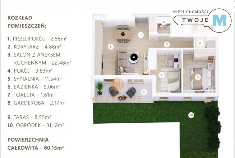 Mieszkanie 3-pokojowe Kielce Centrum, ul. Niska. Zdjęcie 4