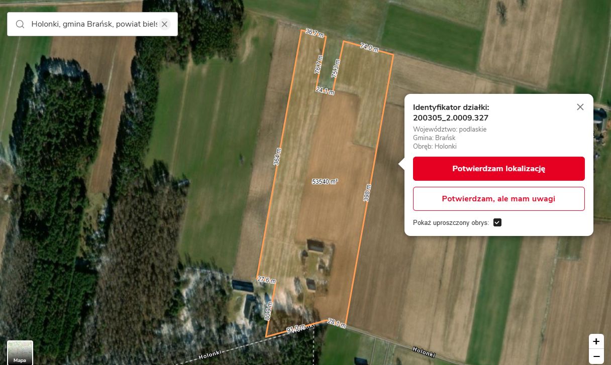 Działka rolna Holonki Solniki. Zdjęcie 2