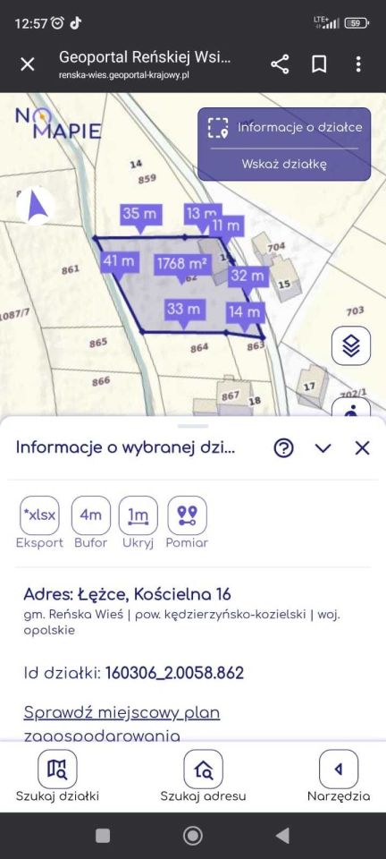 Działka budowlana Łężce, ul. Kościelna. Zdjęcie 4