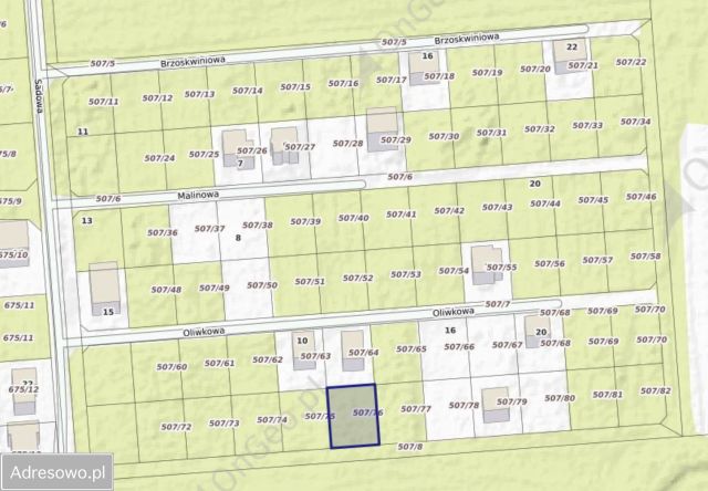 Działka budowlana Zaborówek, ul. Morelowa. Zdjęcie 1