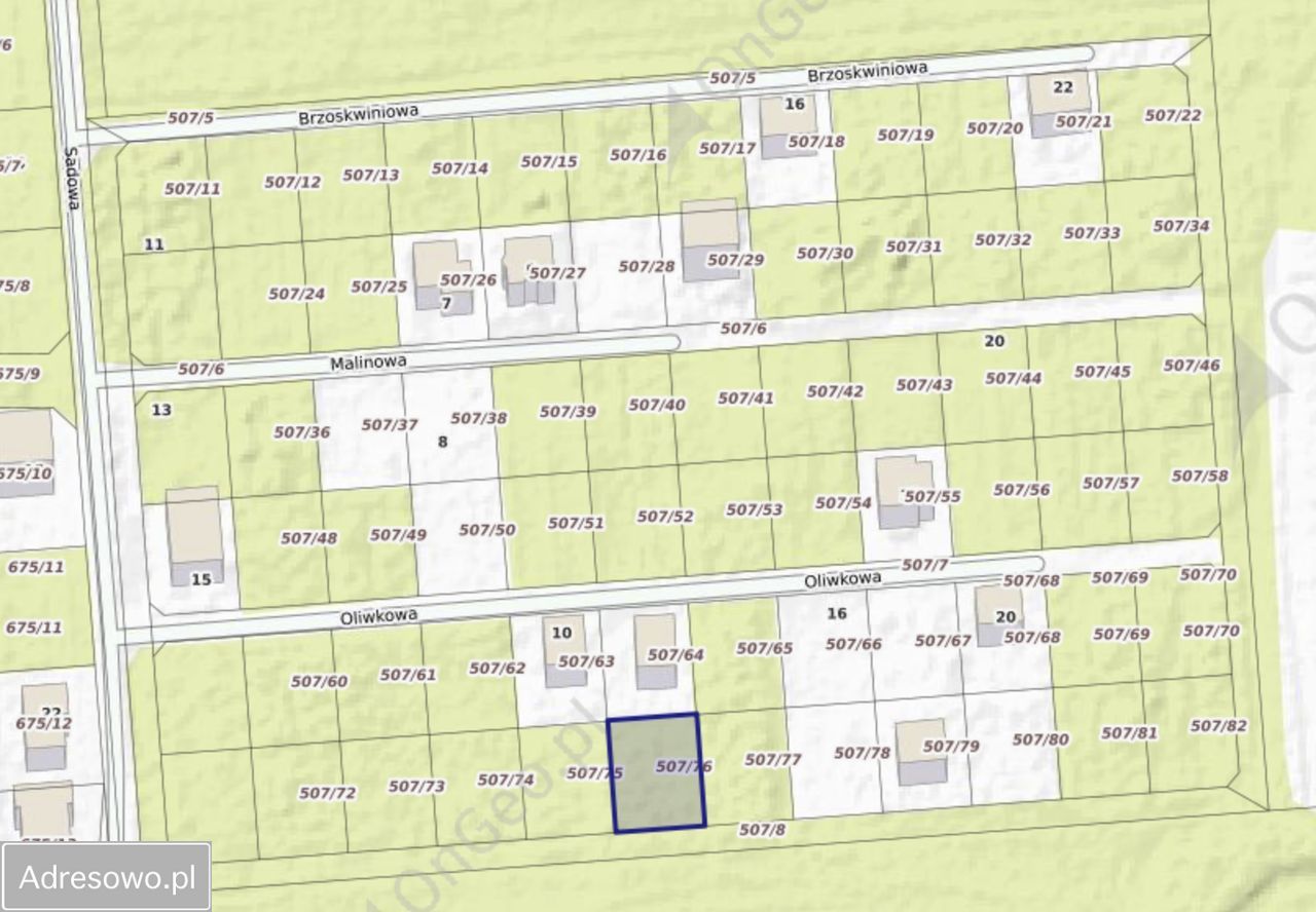 Działka budowlana Zaborówek, ul. Morelowa. Zdjęcie 1