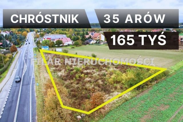 Działka budowlana Chróstnik. Zdjęcie 1