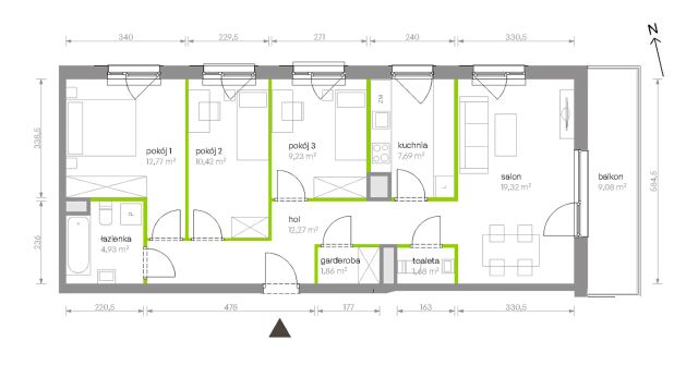 Mieszkanie 4-pokojowe Warszawa Chrzanów, ul. Szeligowska. Zdjęcie 8