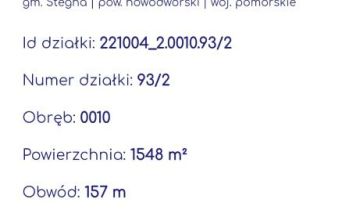 Działka budowlana Mikoszewo, ul. Wiślana