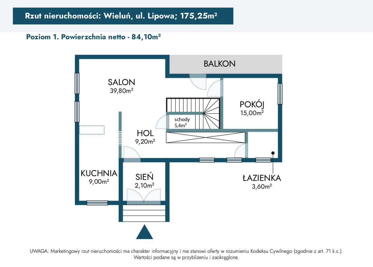 dom wolnostojący, 5 pokoi Wieluń, ul. Lipowa. Zdjęcie 36