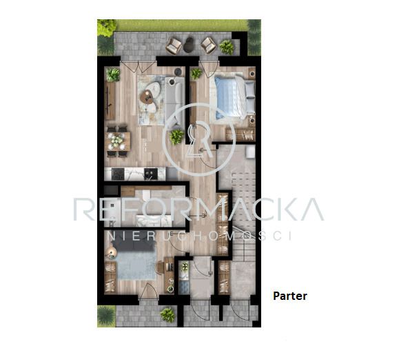 Mieszkanie 3-pokojowe Rzeszów, ul. Myśliwska. Zdjęcie 5