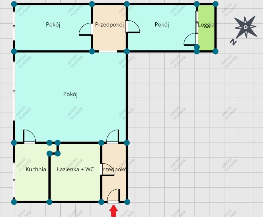 Mieszkanie 3-pokojowe Łódź Górna, ul. Juliana Ursyna Niemcewicza