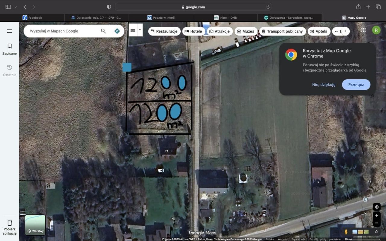 Działka budowlana Dąbie