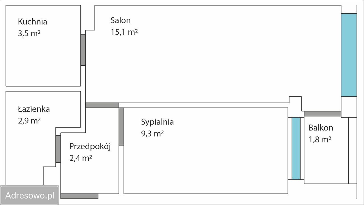 Mieszkanie 2-pokojowe Lubin, ul. Bankowa. Zdjęcie 8