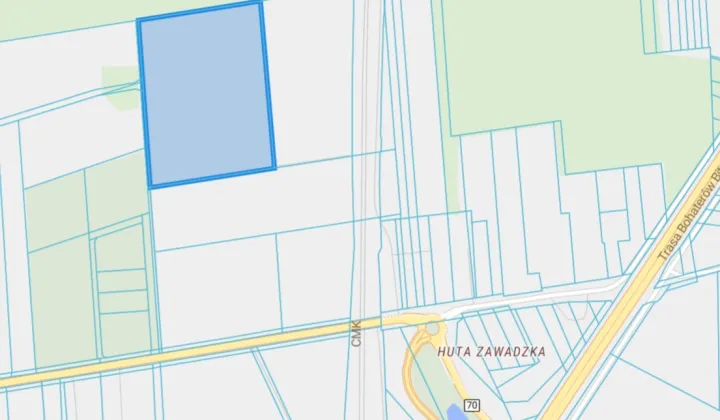 Działka inwestycyjna Zawady