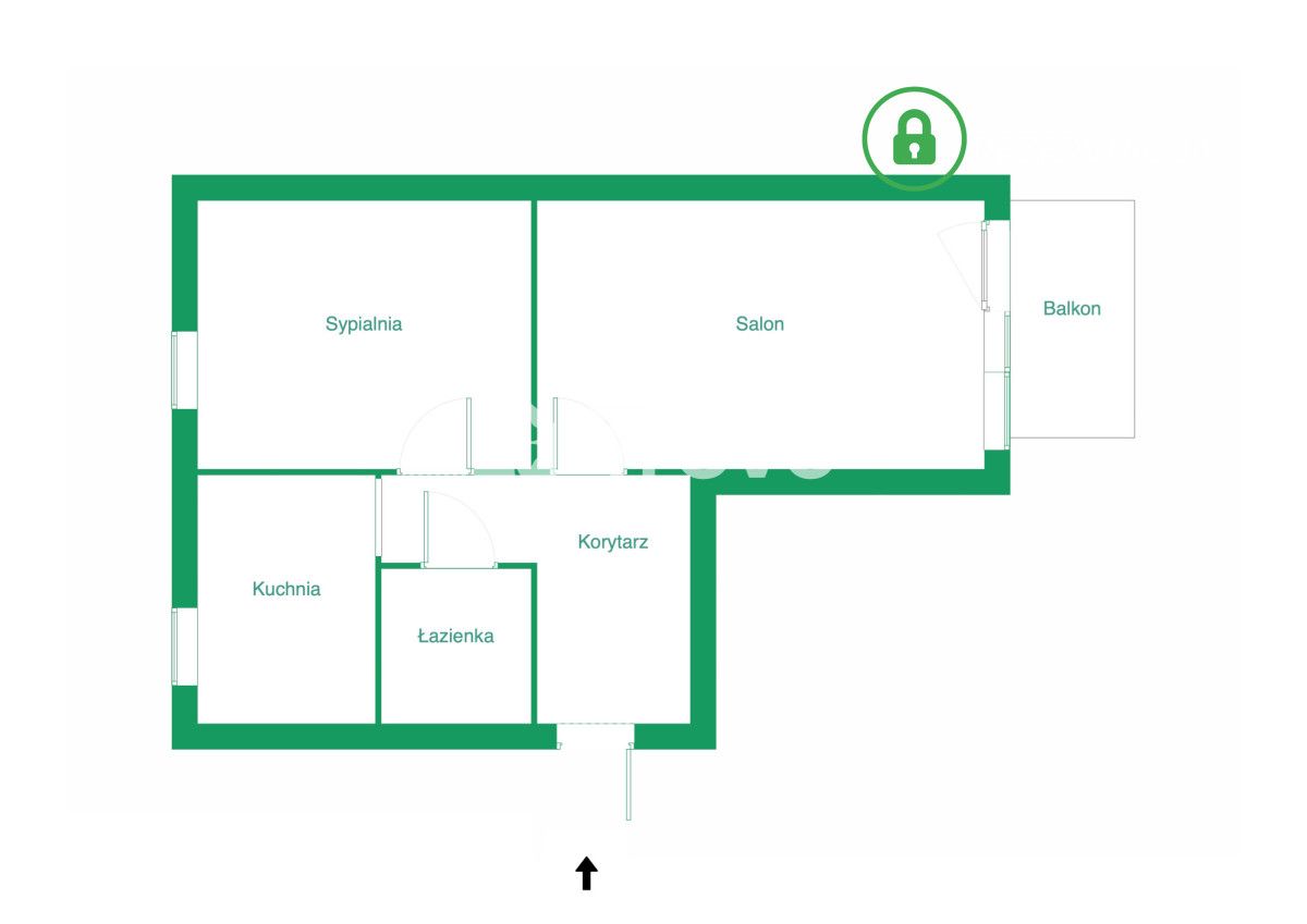Mieszkanie 2-pokojowe Gdańsk Brzeźno, ul. Łozy. Zdjęcie 15