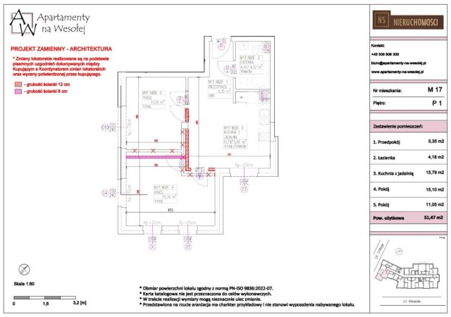 Mieszkanie 3-pokojowe Pruszków, ul. Wesoła. Zdjęcie 20