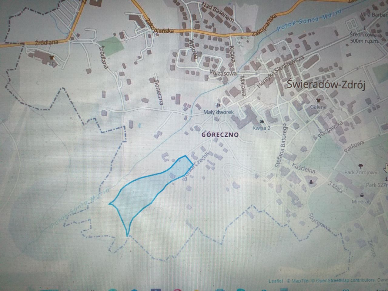Działka inwestycyjna Świeradów-Zdrój Góreczno, ul. B. Czecha. Zdjęcie 10