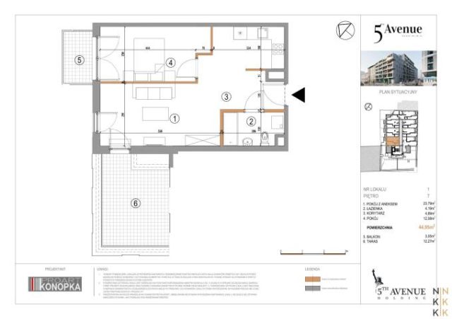 Mieszkanie 2-pokojowe Wrocław Stare Miasto, ul. gen. Romualda Traugutta. Zdjęcie 3
