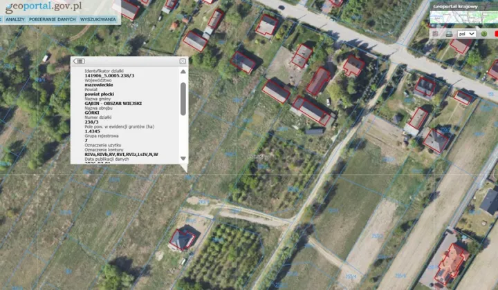 Działka budowlana Górki
